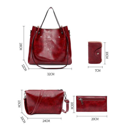 Greta™ | Vintage Women's 4-Piece Bag Set