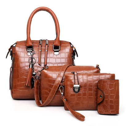 Helda™ | 4-Piece Modern Leather Bag Set