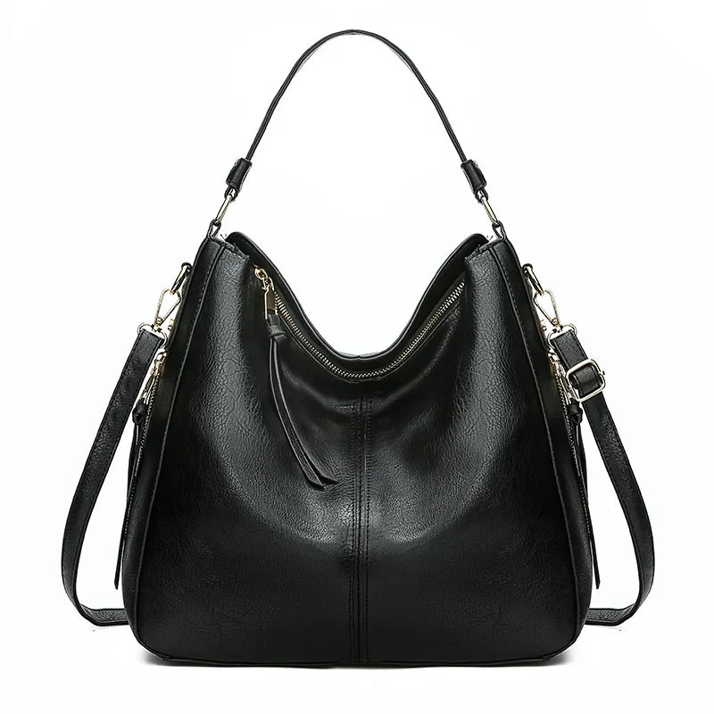 MILA - LEATHER SHOULDER BAG