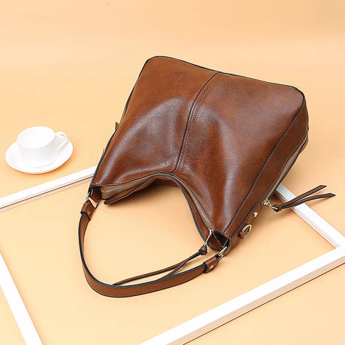 MILA - LEATHER SHOULDER BAG