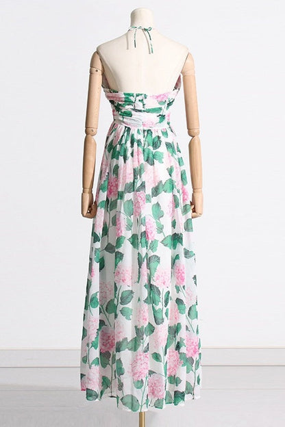 Madelaine Halterneck Floral Maxi Dress