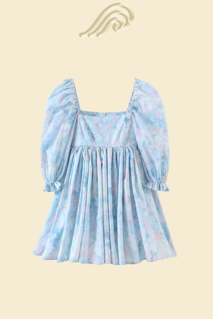 Clara Printed Ruffle Mini Doll Dress