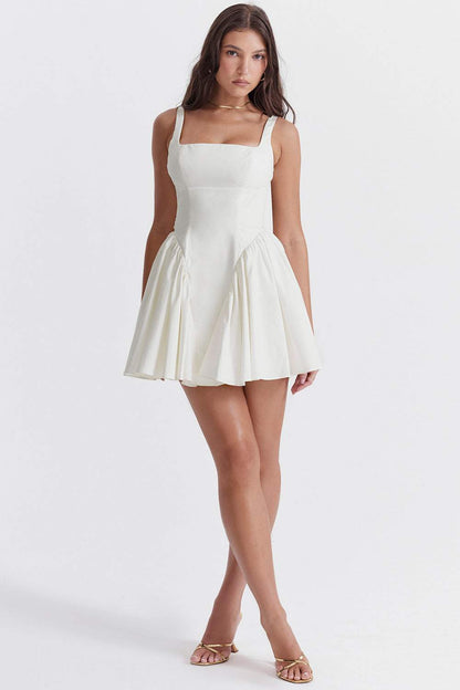 Debby Bow-tie Backless Mini Dress