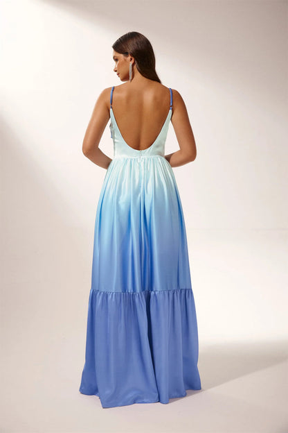 Ethel Cut-out Gradient Maxi Slip Dress