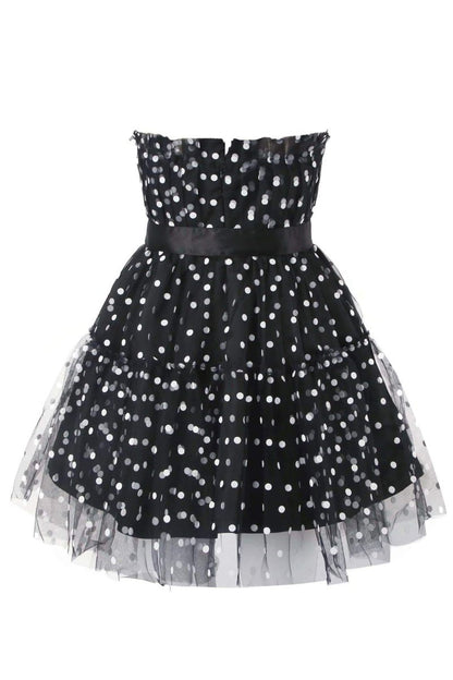 Ina Polka Dot Tulle Mini Dress