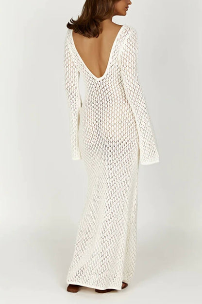 Josie V-neck Cut-out Knit Maxi Dress