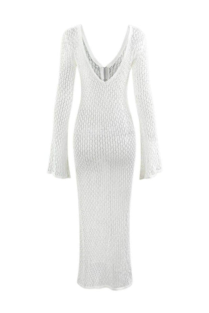 Josie V-neck Cut-out Knit Maxi Dress