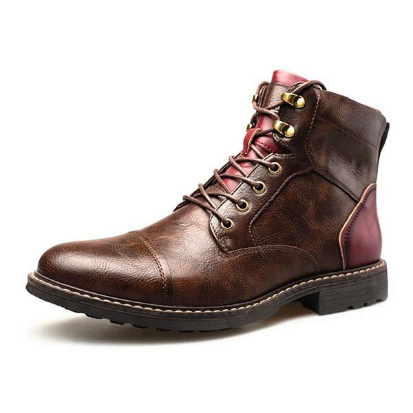 MEN'S PATCHWORK ANKLE BOOTS 27607163W