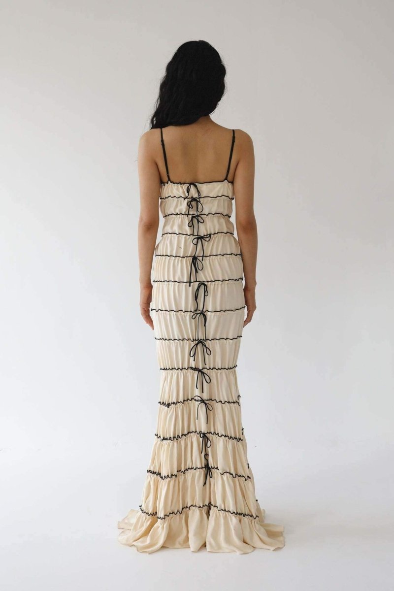 Melissa Ruffle Tunnel Maxi Dress