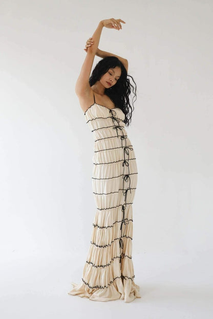 Melissa Ruffle Tunnel Maxi Dress